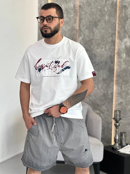 Футболка Balami (L-3XL) BL132 white (лето)