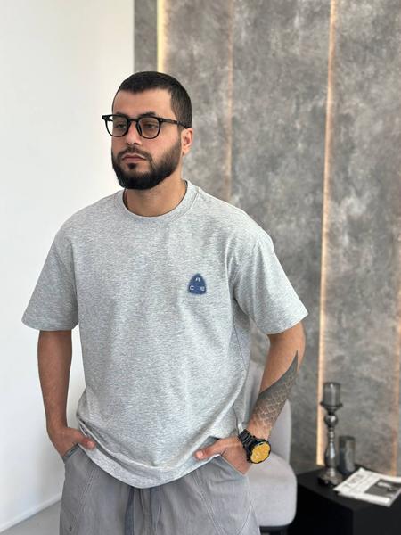 Футболка Balami (L-3XL) BL134 grey (лето)