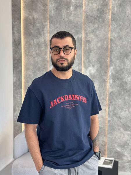 Футболка Balami (L-3XL) BL136 navy (лето)