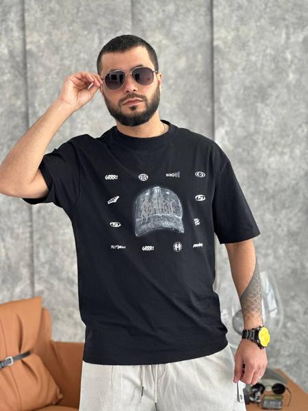 Футболка Balami (L-3XL) BL145 black (лето)