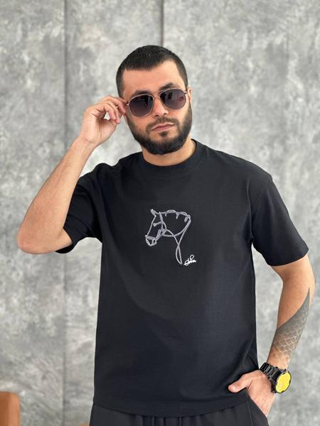 Футболка Balami (M-3XL) BL147 black (лето)