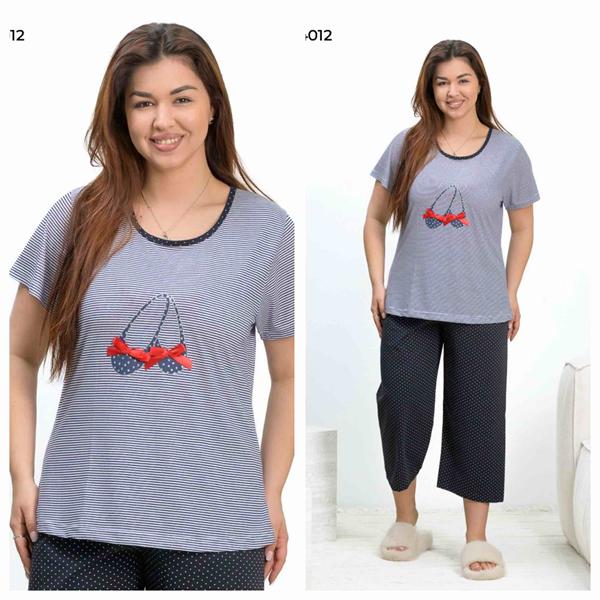 Костюм Vehuiah (2XL-4XL) 4012 black (лето)