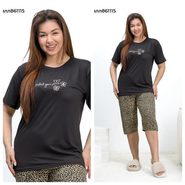 Пижама Vehuiah (2XL-5XL) 861115 black (лето)
