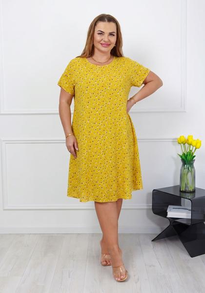 Платье Vehuiah (54-56) VH119 yellow (лето)