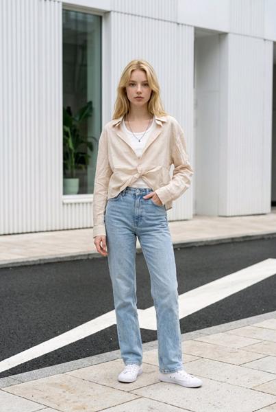 Рубашка Kosta (42-46) 1108 beige (деми)