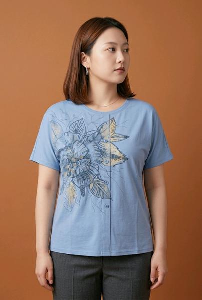 Футболка Kosta (50-54) 2608 l.blue (лето)