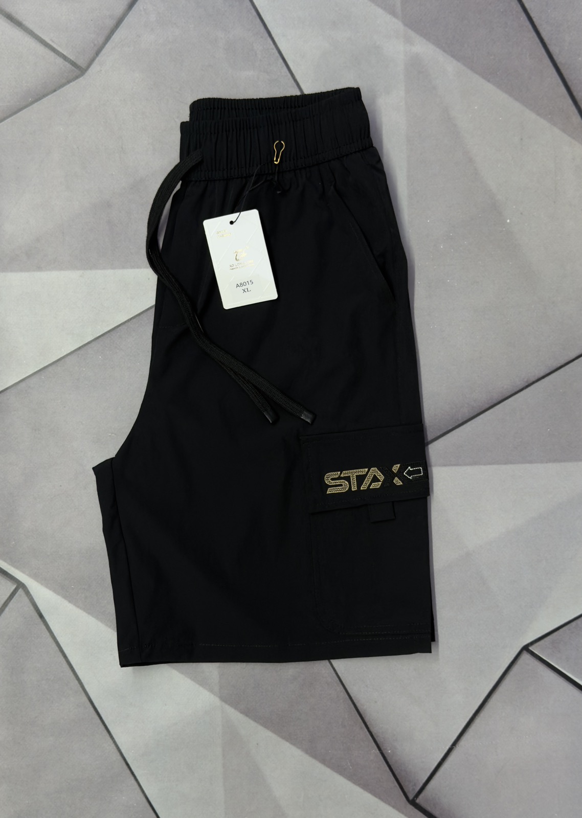 Шорты Rassul (XL-5XL) 67827 black (лето)