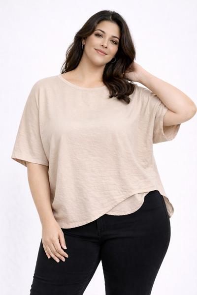 Футболка Global (52-62) ANJ008 beige (лето)