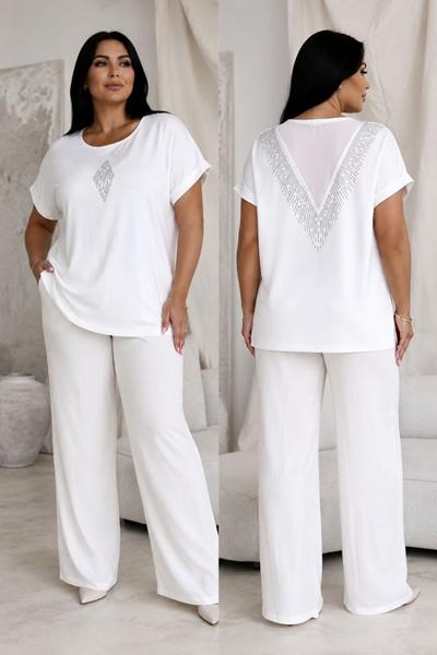 Футболка Global (M-2XL) GL127 white (лето)