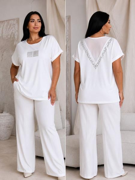 Футболка Global (M-2XL) GL128 white (лето)