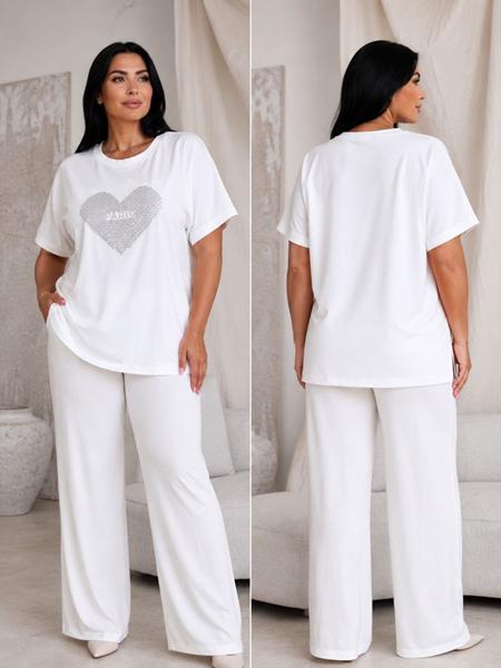 Футболка Global (M-2XL) GL129 white (лето)