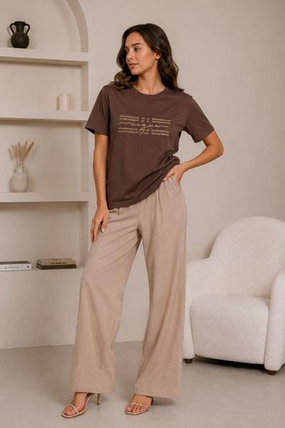 Футболка Global (M-2XL) GL238 brown (лето)
