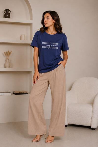 Футболка Global (M-2XL) GL242 navy (лето)