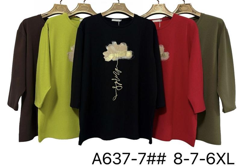 Свитер Immei (6XL-8XL) A637-7 red (деми)