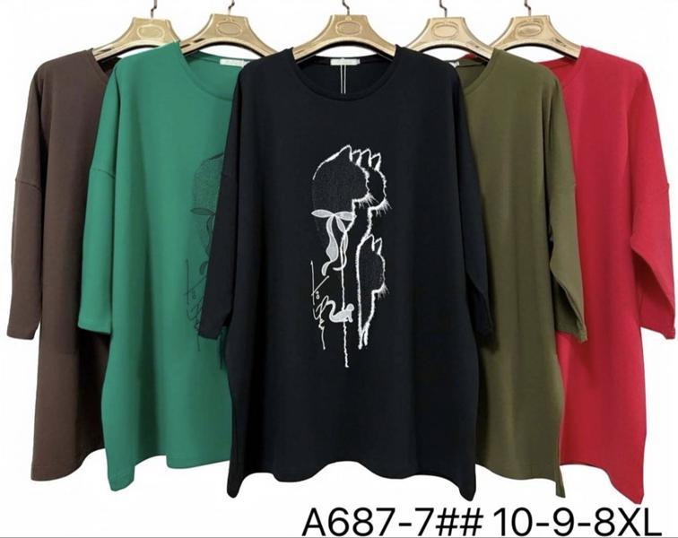 Свитер Immei (8XL-10XL) A687-7 khaki (деми)