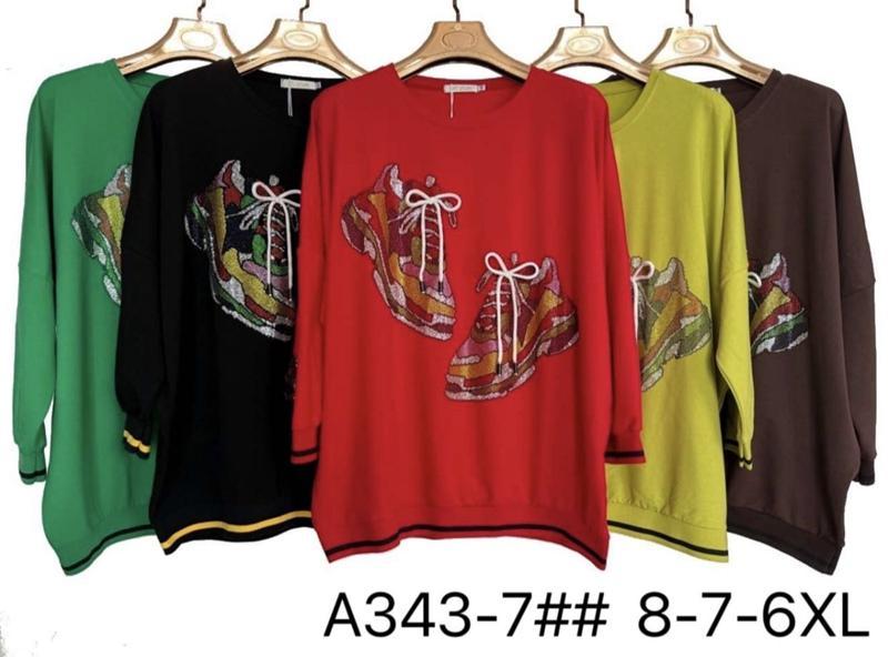 Свитер Immei (6XL-8XL) A343-7 black (деми)