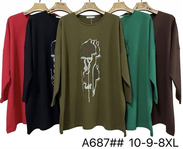 Свитер Immei (8XL-10XL) A687 black (деми)