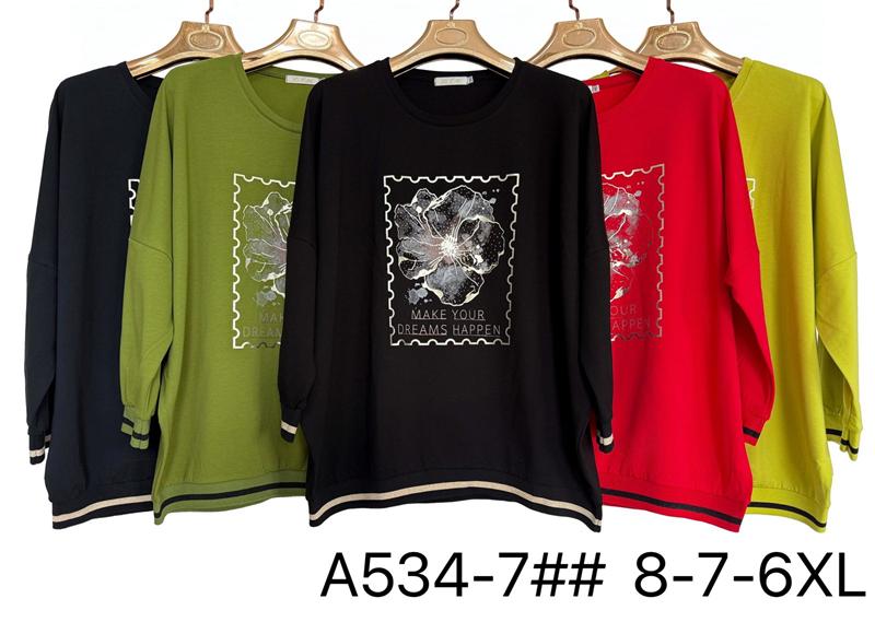 Свитер Immei (6XL-8XL) A534-7 khaki (деми)