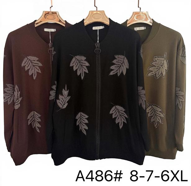 Кофта Immei (6XL-8XL) A486 black (деми)