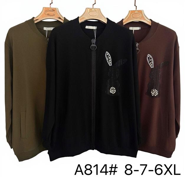 Кофта Immei (6XL-8XL) A814 black (деми)
