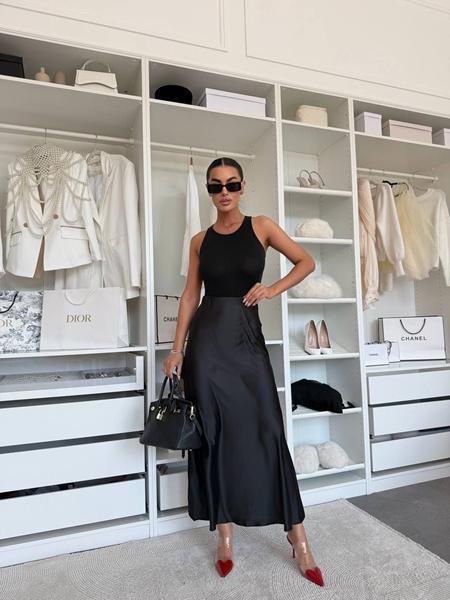 Юбка Akulova (S-XL) 5517 black (лето)