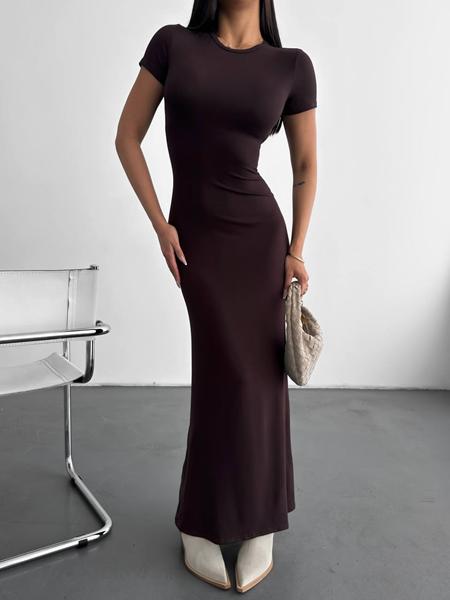 Платье Akulova (42-46) 2912 brown (лето)