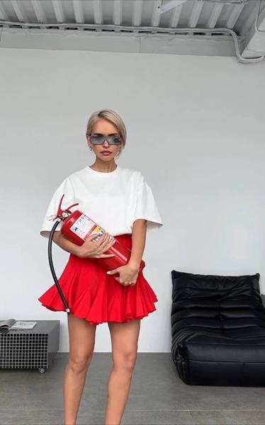 Юбка-шорты Akulova (42-48) 217 red (лето)