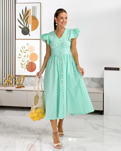 Платье Akulova (42-50) 2056 l.green (лето)