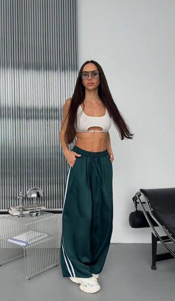 Штаны спорт Akulova (42-52) 421 green (деми)