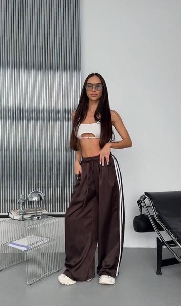 Штаны спорт Akulova (42-52) 421 brown (деми)