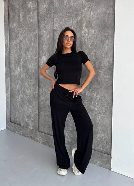 Костюм спорт Akulova (42-48) 418 black (лето)