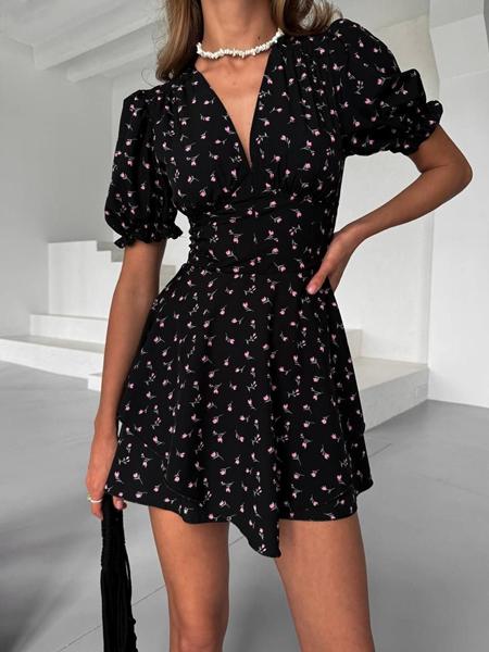 Платье Akulova (S-XL) 5637 black (лето)