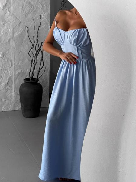 Платье Akulova (42-48) 2917 l.blue (лето)