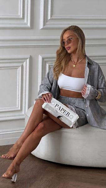 Костюм Akulova (42-48) 2918 black (лето)