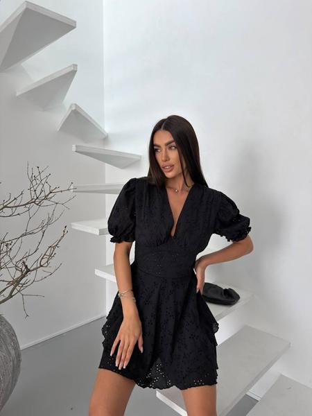 Платье Akulova (S-XL) 5664 black (лето)