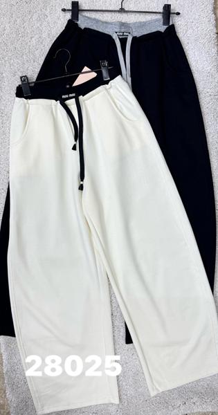 Штаны спорт DIVO (M-XL) 28025 white (деми)