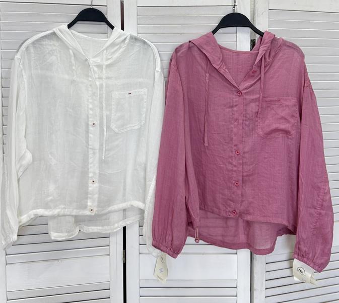 Рубашка DIVO (one size) DV1689 pink (деми)