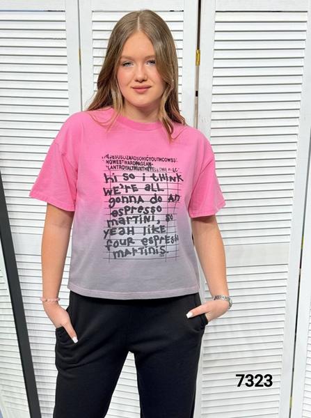 Футболка MMC clothes (one size) 7323 pink (лето)