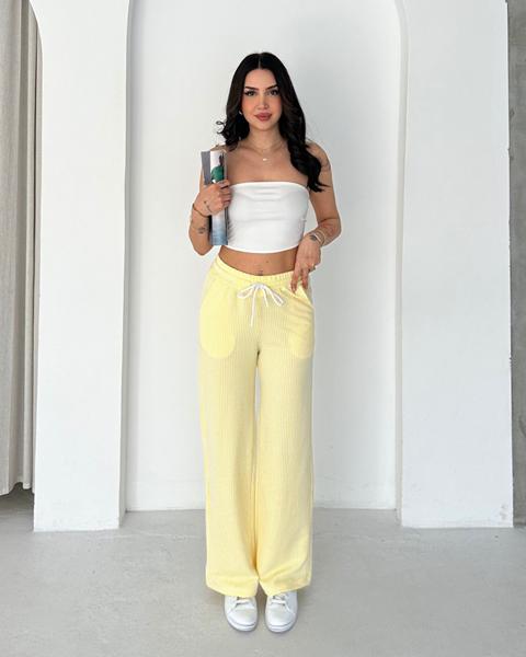 Штаны Prenses (S-2XL) PR84 yellow (лето)