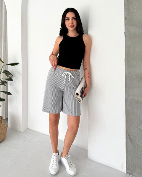 Шорты Prenses (S-2XL) PR89 d.grey (лето)