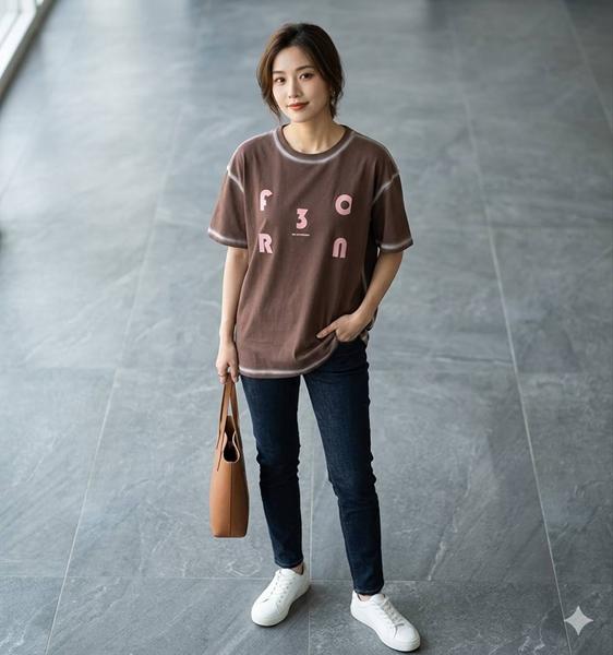Футболка Prenses (one size) RR54 brown (лето)