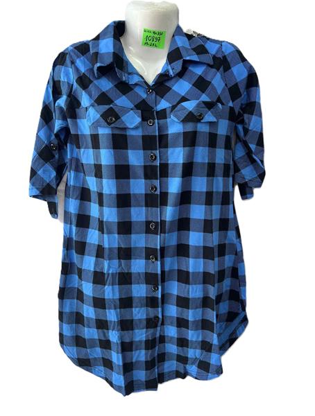 Халат Anion (6XL-9XL) 10897 blue (лето)