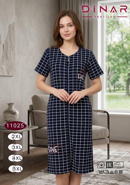 Халат Anion (2XL-5XL) 11025 black (лето)