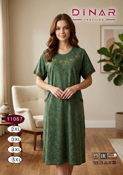 Платье Anion (2XL-5XL) 11067 green (лето)