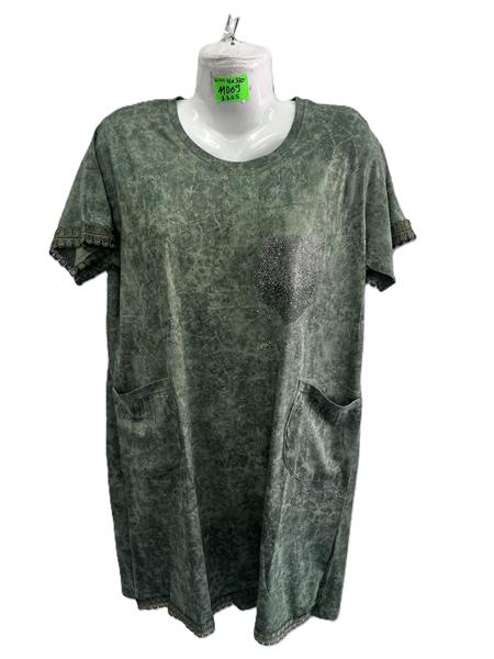 Платье Anion (2XL-5XL) 11069 green (лето)