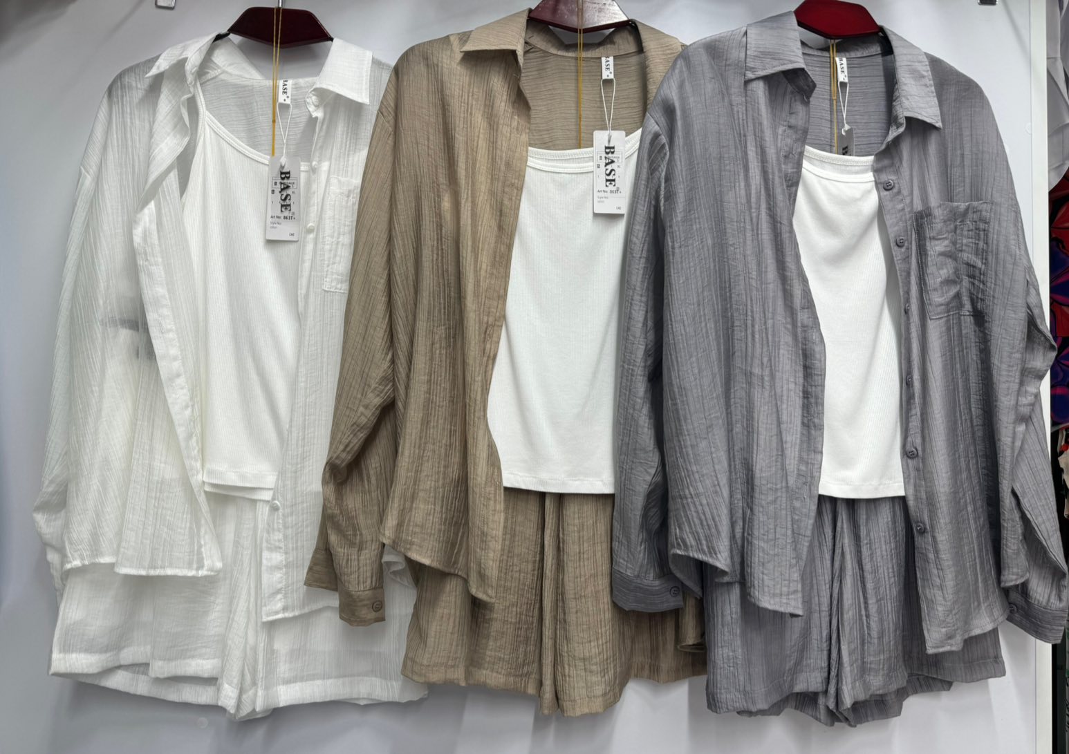 Костюм BASE (S-XL) 863T grey (лето)