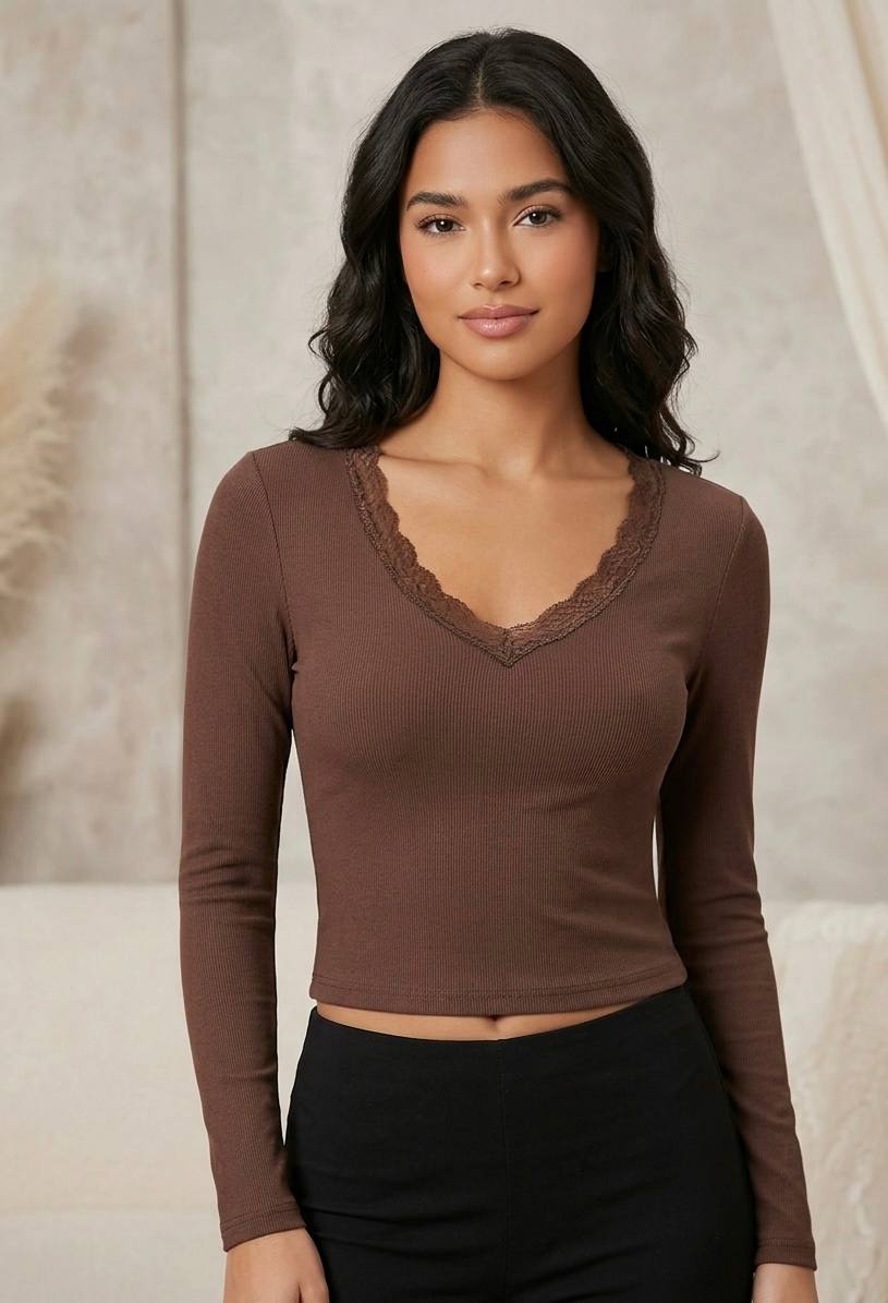 Свитер Dream (S-XL) DM423 brown (деми)