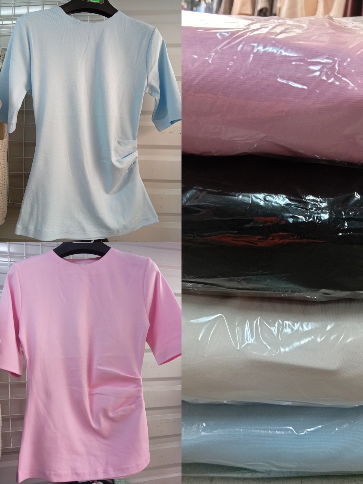 Футболка Dream (S-XL) DM443 l.blue (лето)