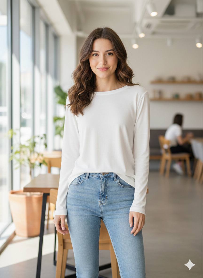 Свитер Dream (S-XL) DM446 white (деми)