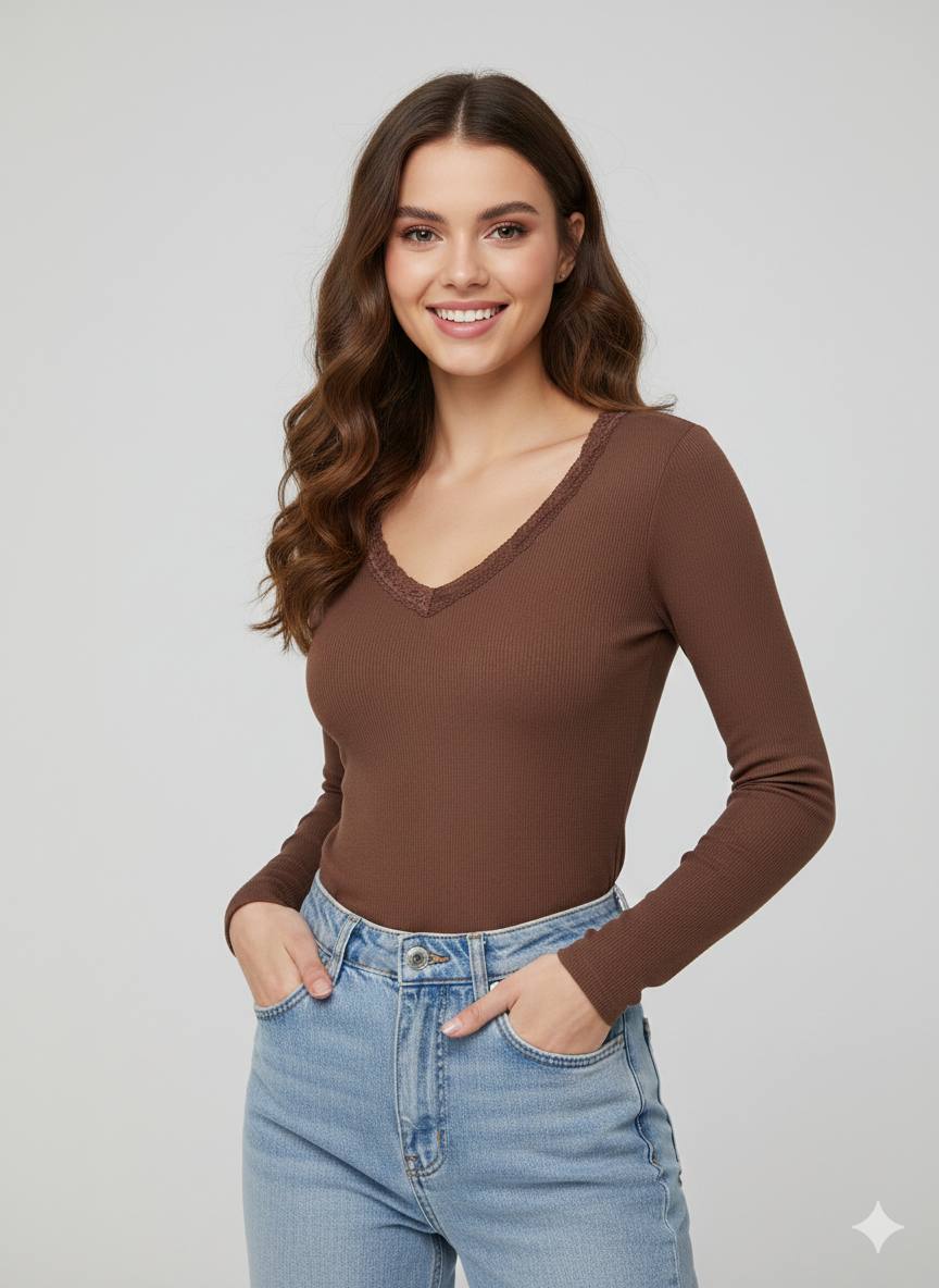 Свитер Dream (S-XL) DM451 brown (деми)